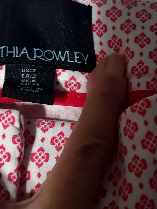 Summer Is Coming! Cynthia Rowley Women's Pink Whitel Straight Leg Pant Size 2 - Picture 5 of 8